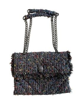 Kurt Geiger Multicolor Tweed Shoulder Bag with Chain Strap